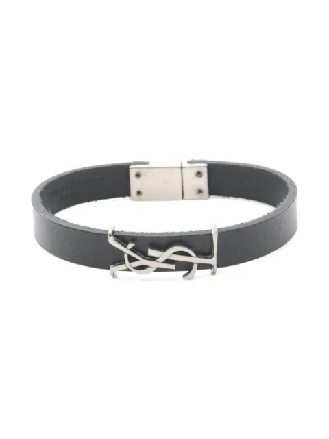 Saint Laurent Pre-Owned 2020s Cassandre leather bracelet