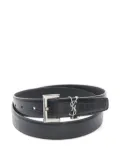 Saint Laurent Pre-Owned 2020s Cassandra leather belt - Black
