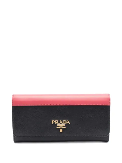 Prada Pre-Owned محفظة جلد ثنائية الطي من عقد 2010