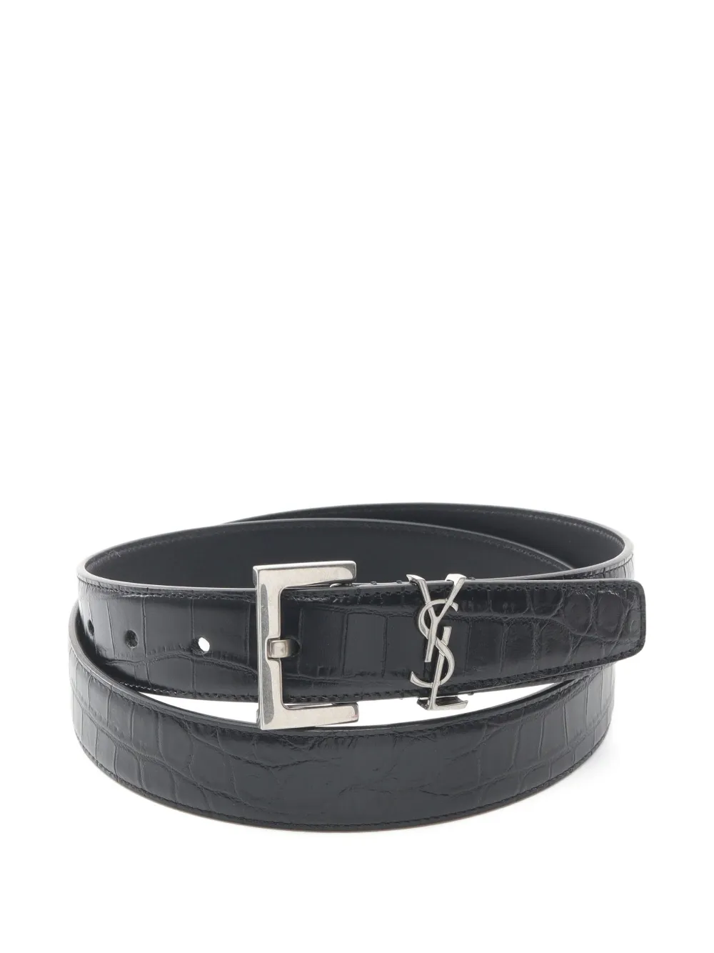 Pre-owned Saint Laurent 2020s Cassandra Leather Belt