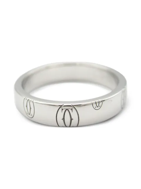 Cartier 2010s 18K white gold Happy Birthday ring