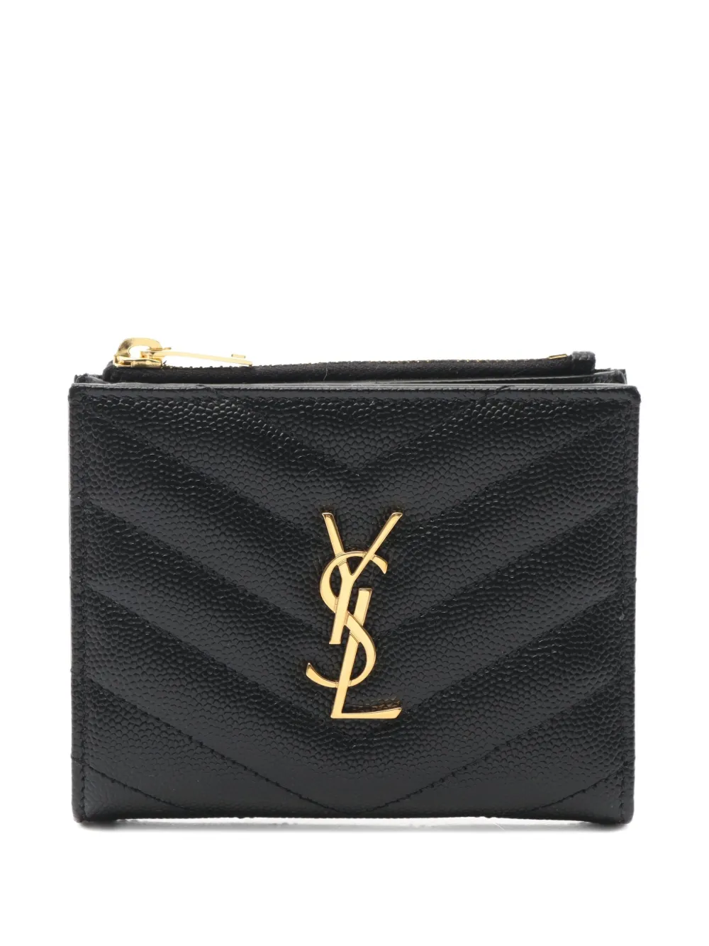 Saint Laurent Pre-Owned 2020s monogram leather wallet | Black | Image 1