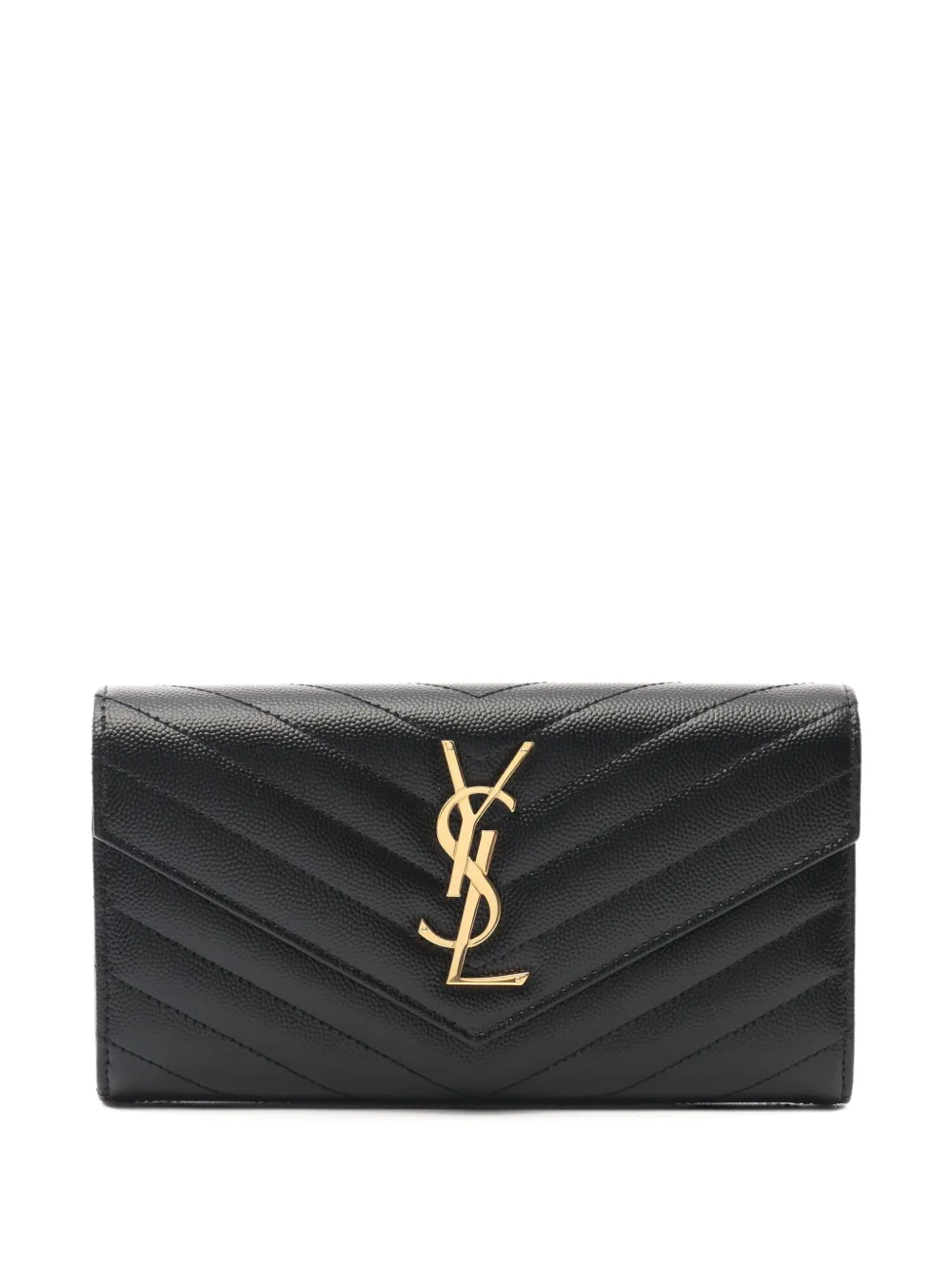 Saint Laurent Pre-Owned 2020s monogram leather wallet | Black | Image 1