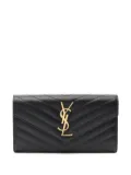 Saint Laurent Pre-Owned 2020s monogram leather wallet - Black