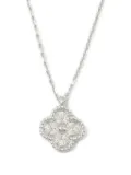 Van Cleef & Arpels 2010s 18K white gold Sweet Alhambra diamond necklace - Silver