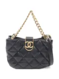 CHANEL Pre-Owned 2021 Interlocking CC-logo two-way handbag - Black