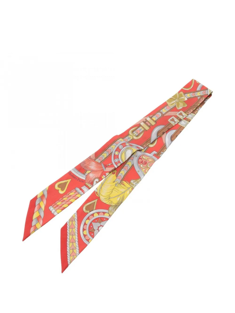 Hermès Pre-Owned 2000s Harnais De Coeur silk scarf | Image 2
