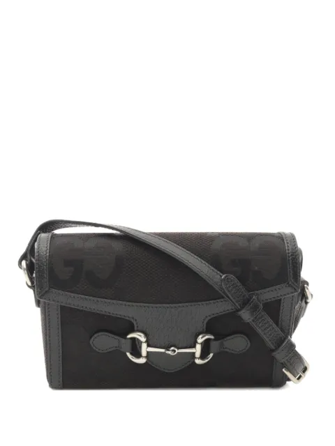 Gucci Pre-Owned 2010s Horsebit 1955 Jumbo GG shoulder bag