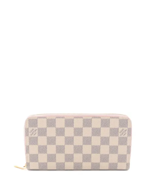 Louis Vuitton Pre-Owned 2010s Damier Azur zipper long wallet