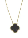 Van Cleef & Arpels 2010s 18K yellow gold Alhambra onyx necklace - Black