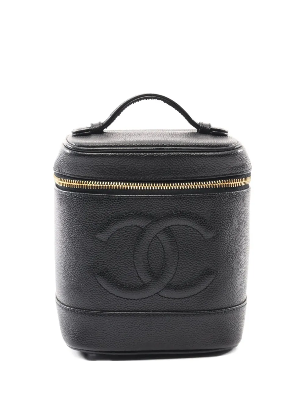 CHANEL Pre-Owned 2000-2002 バニティバッグ - ブラック CHANEL Pre-Owned 2000-2002 バニティバッグ - ブラック
