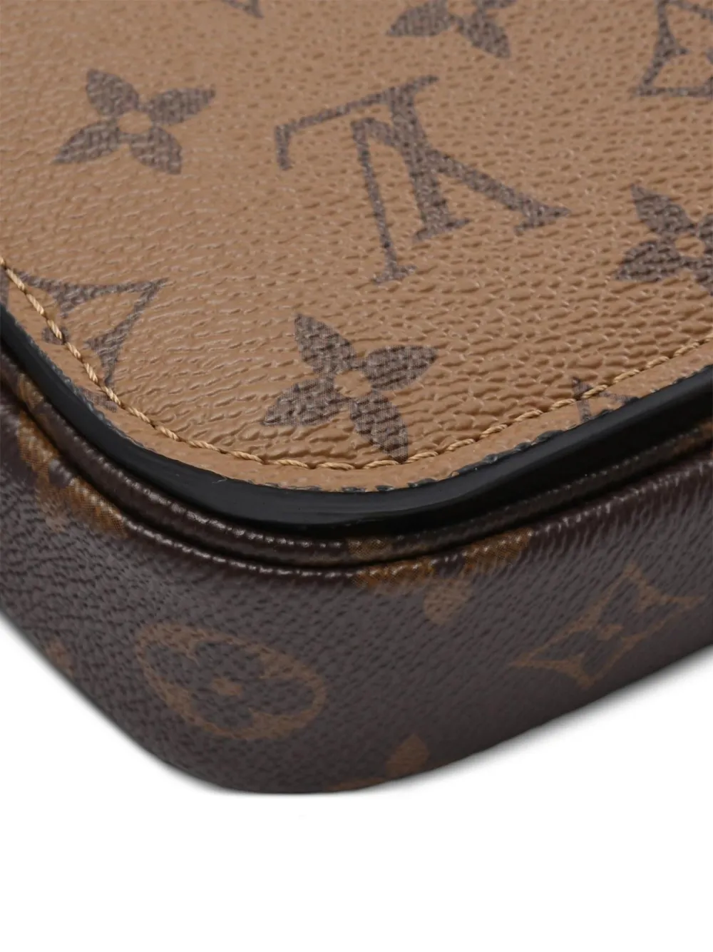 Pre-owned Louis Vuitton 2010s Pochette Metis Mm Handbag In Brown