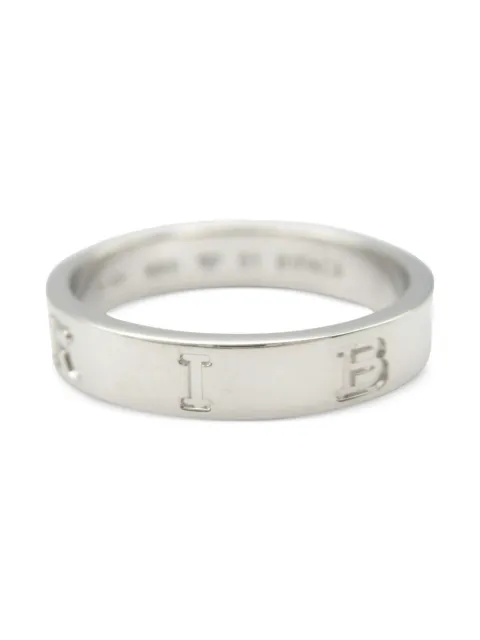 Bvlgari Pre-Owned 2010s 18K white gold B.zero1 ring