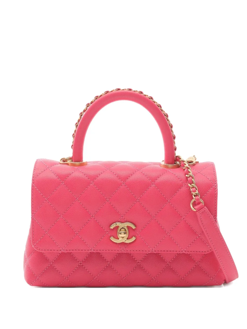 CHANEL Pre-Owned 2021 マテラッセ ハンドバッグ - ピンク CHANEL Pre-Owned 2021 マテラッセ ハンドバッグ - ピンク