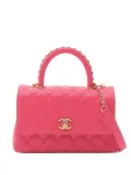CHANEL Pre-Owned 2021 matelasse coco handle handbag - Pink