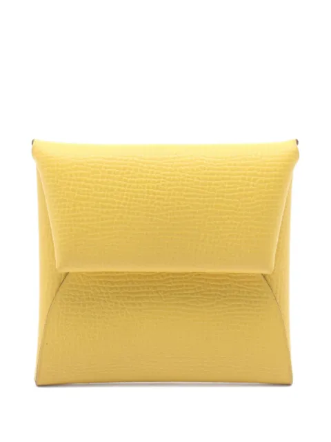 Hermès Pre-Owned 2022 Bastia Jaune square-frame purse