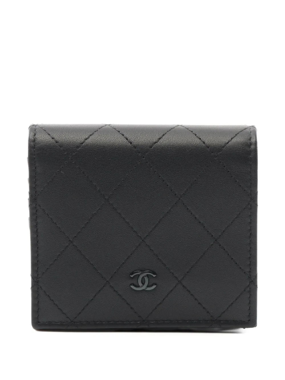 CHANEL Pre-Owned 2021 matelasse leather wallet | Black | Image 1