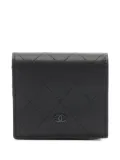 CHANEL Pre-Owned 2021 matelasse leather wallet - Black