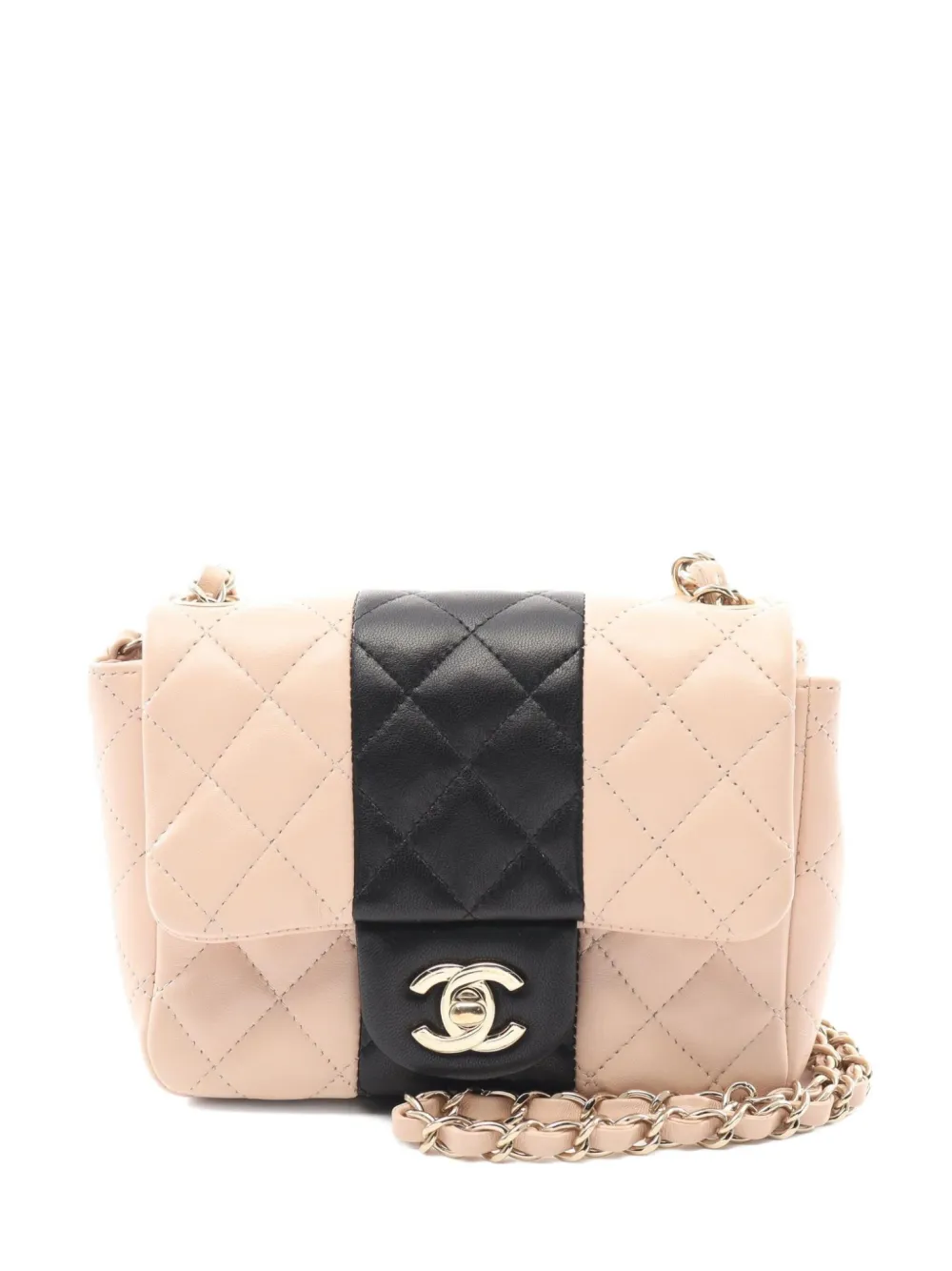 CHANEL Pre-Owned 2021 マテラッセ チェーン ショルダーバッグ ミニ - ピンク CHANEL Pre-Owned 2021 マテラッセ チェーン ショルダーバッグ ミニ - ピンク