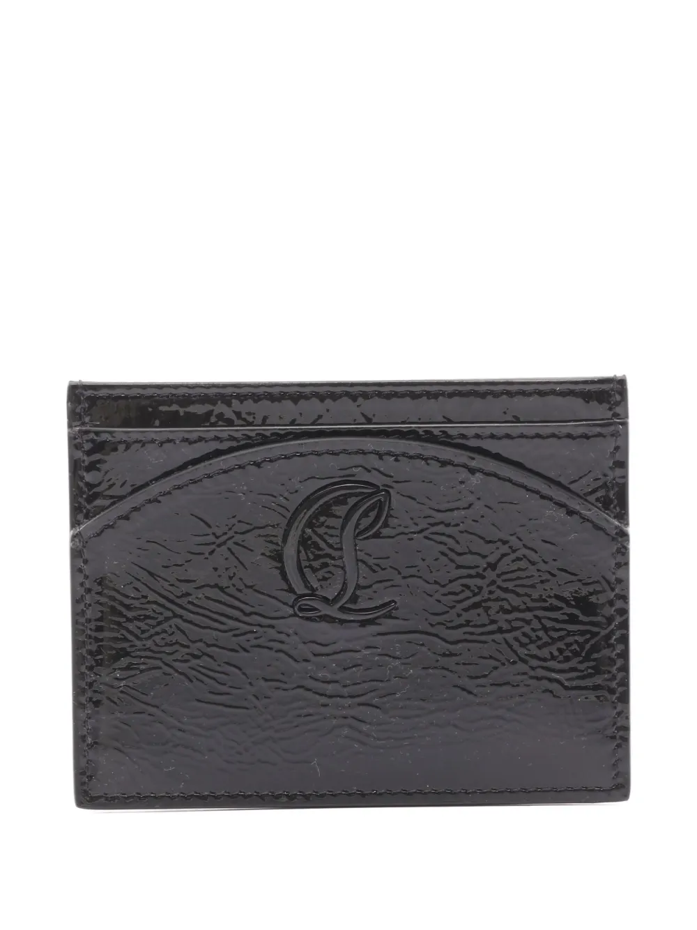 Christian Louboutin Pre-Owned 2020s Loubi54 leather cardholder | Black | Image 1