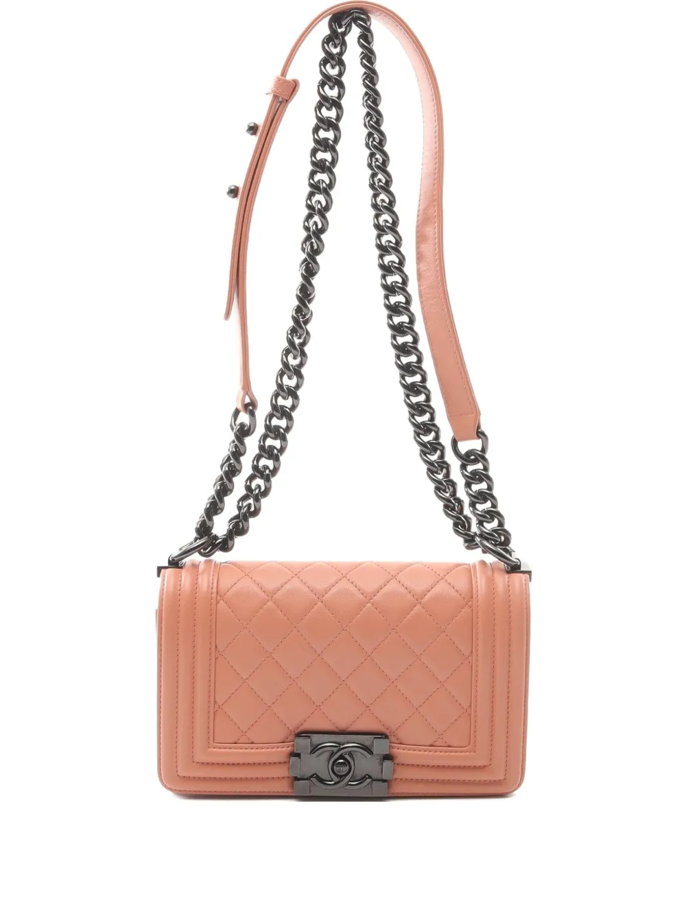 CHANEL Pre-Owned 2018 ボーイ ショルダーバッグ S - オレンジ CHANEL Pre-Owned 2018 ボーイ ショルダーバッグ S - オレンジ