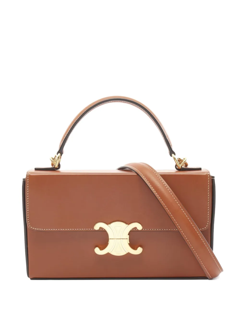 Céline Pre-Owned 2010s トリオンフ ボックスバッグ S - ブラウン Céline Pre-Owned 2010s トリオンフ ボックスバッグ S - ブラウン