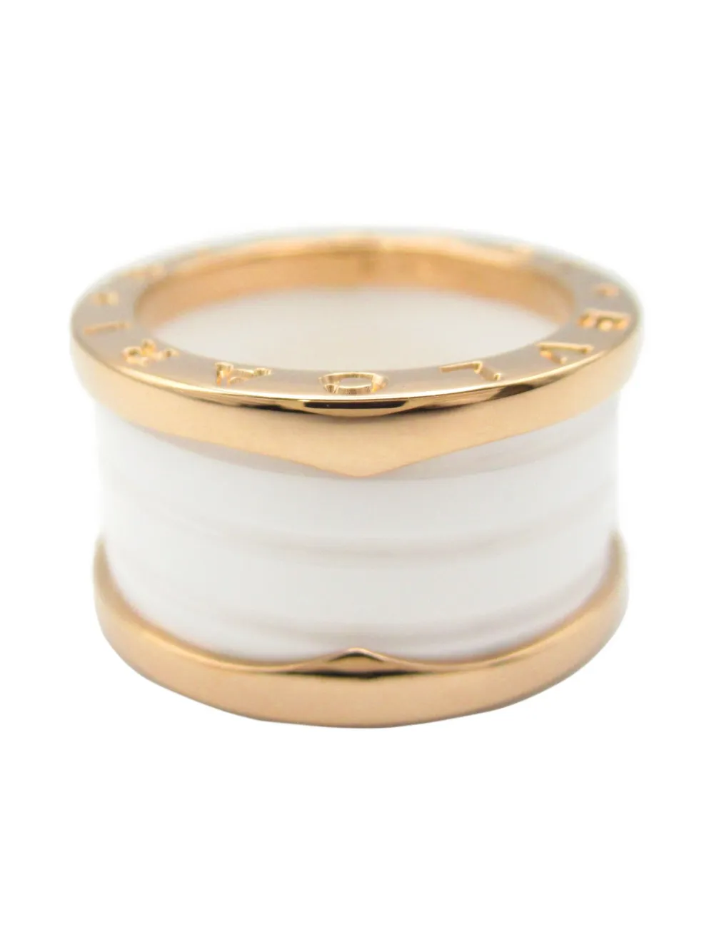Bvlgari Pre-Owned 2010s 18kt rose gold B.zero1 ring | White | Image 1