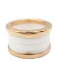 Bvlgari Pre-Owned 2010s 18kt rose gold B.zero1 ring - White