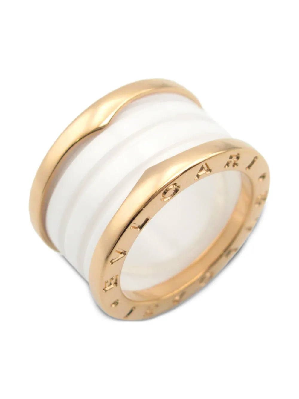 Bvlgari Pre-Owned 2010s 18kt rose gold B.zero1 ring | Women | Image 2