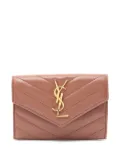 Saint Laurent Pre-Owned 2020s quilted leather bi-fold wallet - Brown
