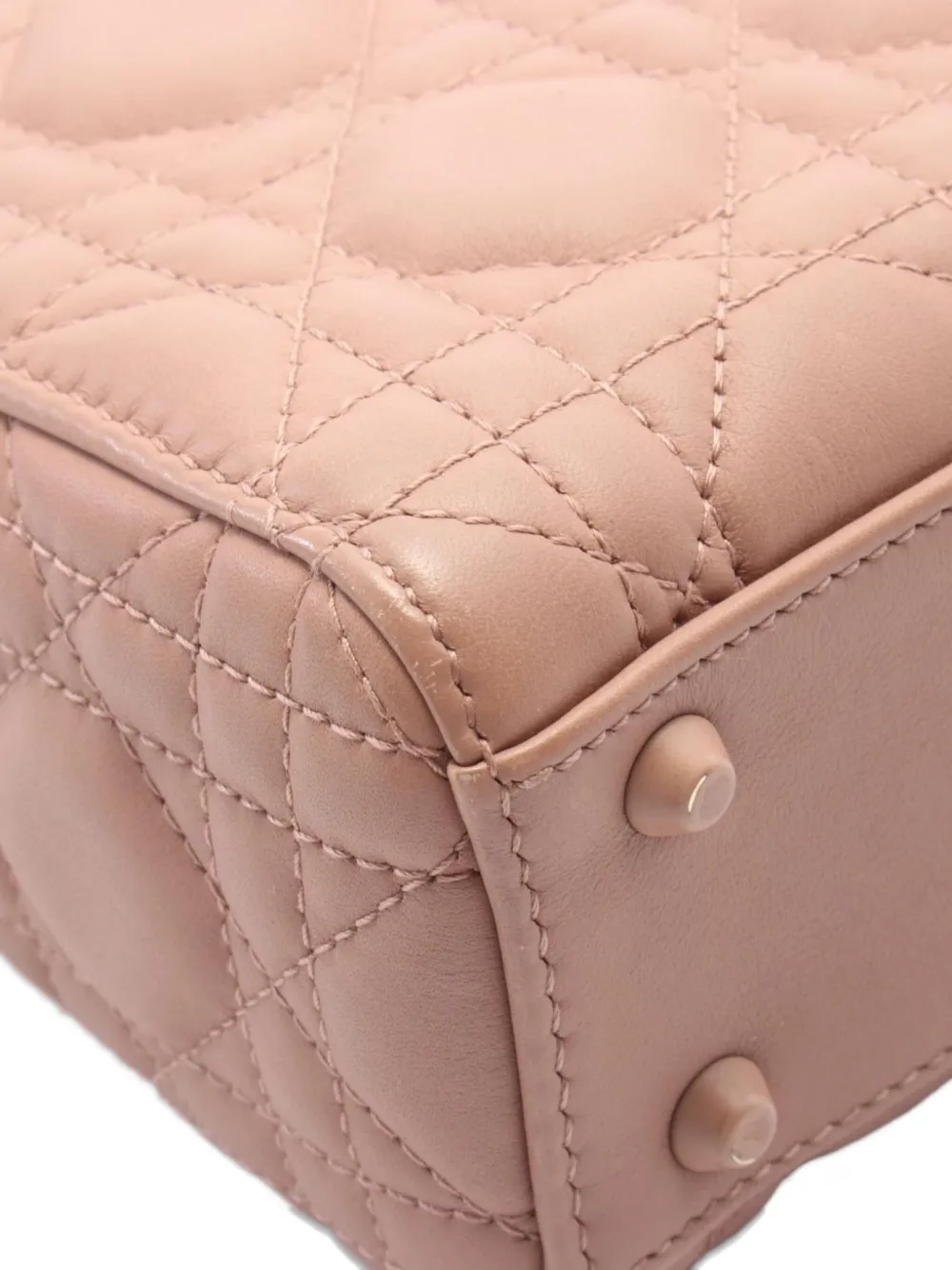 Pre-owned Dior 2010s Mini Lady Satchel In Pink