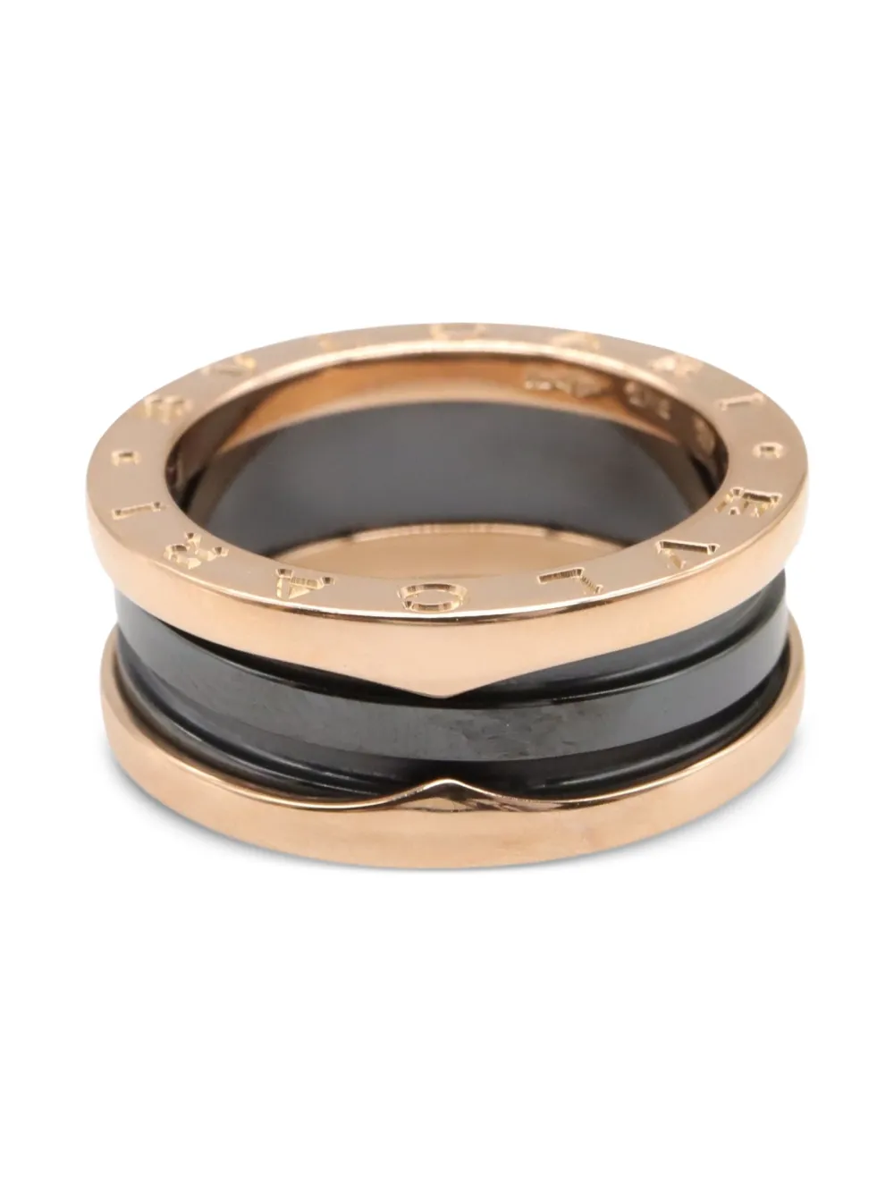 Bvlgari Pre-Owned 2010s B.Zero1 リング 18Kローズゴールド - ブラック Bvlgari Pre-Owned 2010s B.Zero1 リング 18Kローズゴールド - ブラック