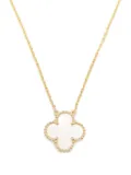 Van Cleef & Arpels 10's 18kt yellow gold Alhambra mother-of-pearl necklace