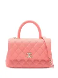 CHANEL Pre-Owned 2021 Matelasse Coco Handle handbag - Pink