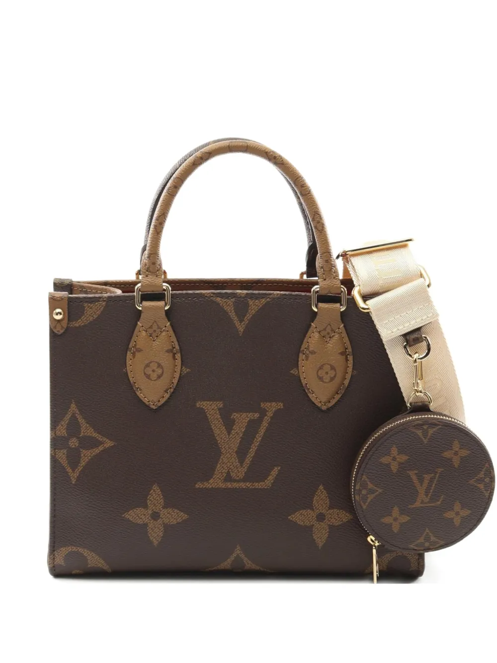 Louis Vuitton Pre-Owned 2021 On-The-Go PM handbag | Brown | Image 1