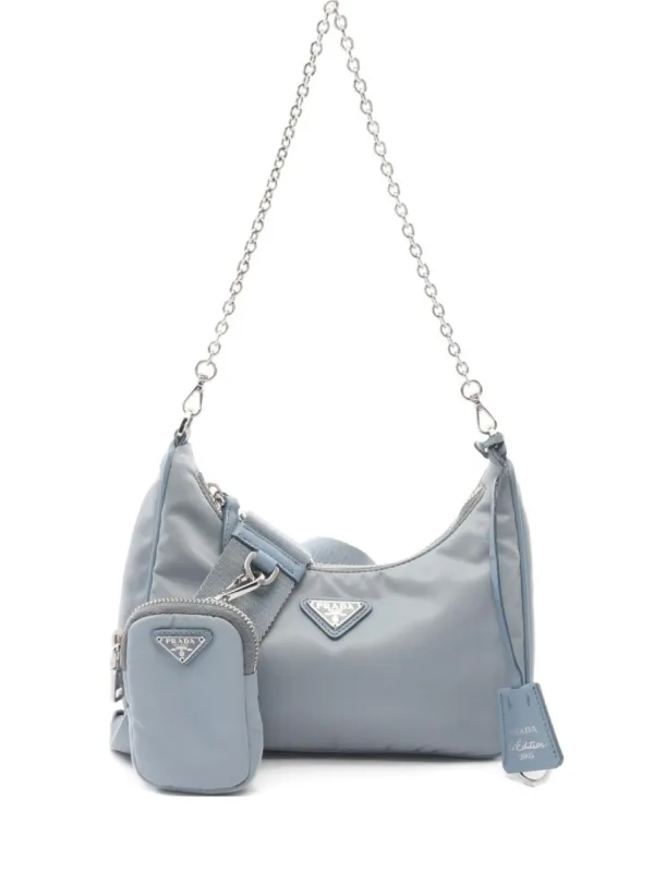 Prada Pre-Owned 2000s Re-Edition 2005 Shoulder Bag Blue FARFETCH ID