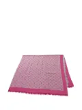 Louis Vuitton Pre-Owned 2015 monogram fringe shawl - Pink