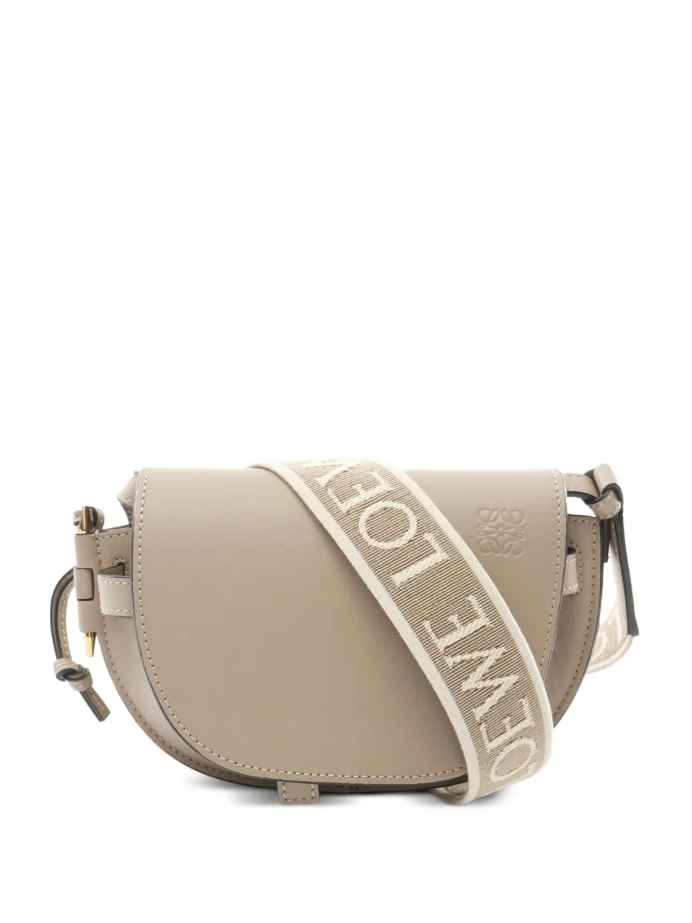 Loewe Pre-Owned 2010s ゲート レザーショルダーバッグ - ニュートラル Loewe Pre-Owned 2010s ゲート レザーショルダーバッグ - ニュートラル