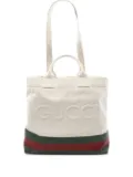 Gucci Pre-Owned 2010s logo-embossed tote bag - Neutrals
