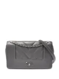 CHANEL Pre-Owned 2017-2018 V-stitch quilting shoulder bag - Grey
