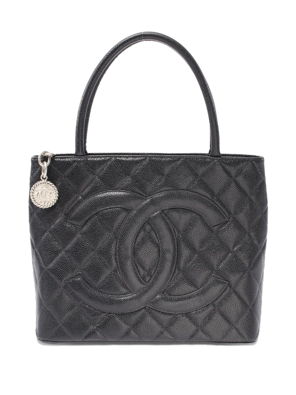 CHANEL Pre-Owned 2003-2004 リイシュー ハンドバッグ - ブラック CHANEL Pre-Owned 2003-2004 リイシュー ハンドバッグ - ブラック