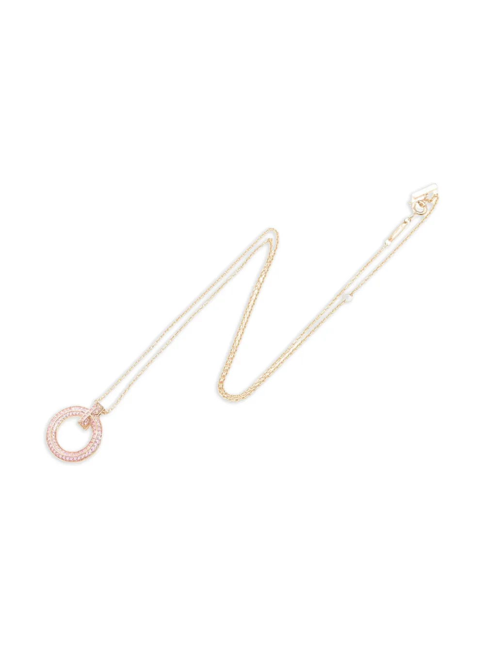 Tiffany & Co. Pre-Owned 2010 18kt T-One Rotgoldhalskette mit Saphir | Image 2