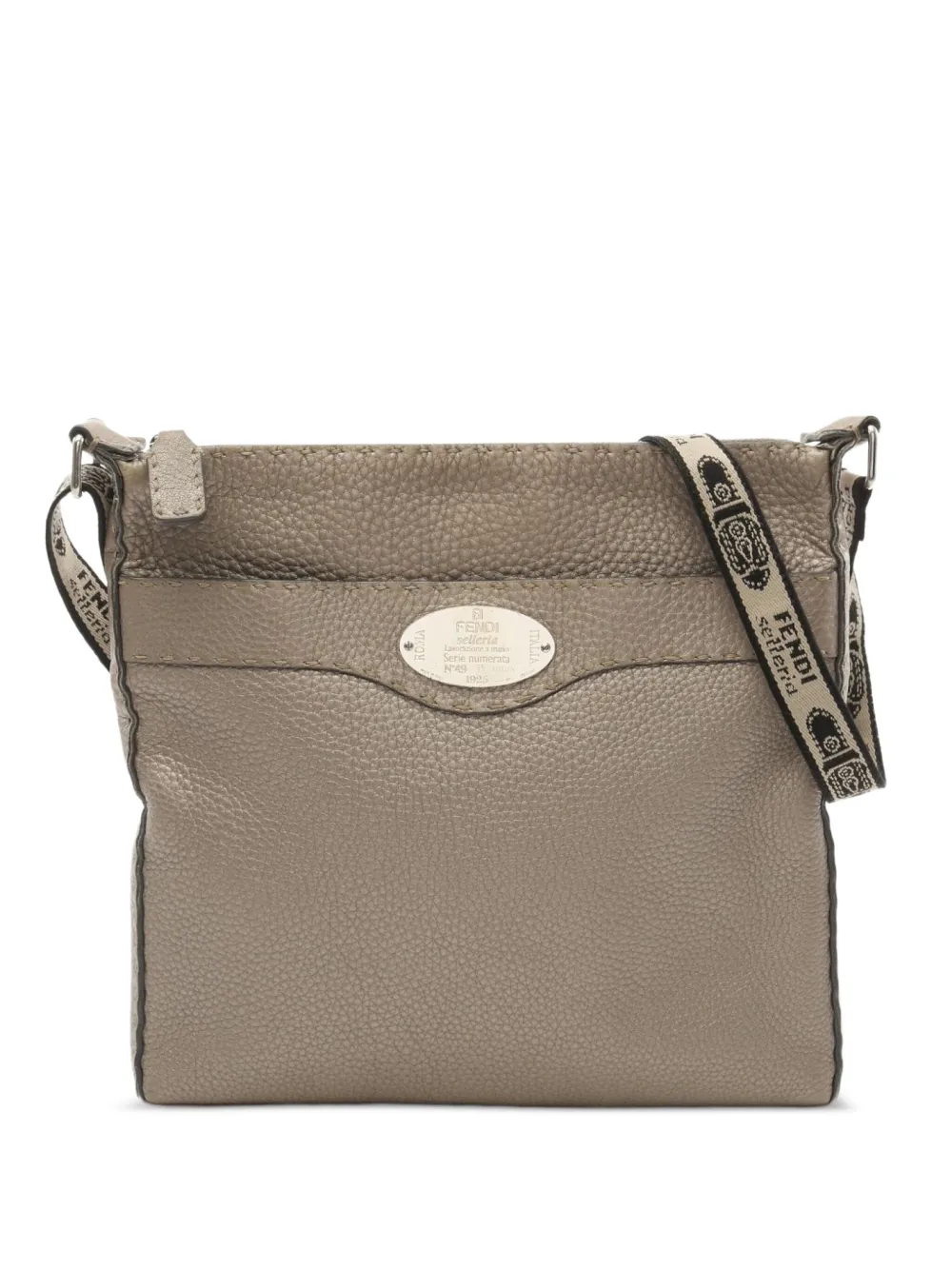 Fendi Pre-Owned 2000s Selleria Leather shoulder bag | Neutrals | Image 1