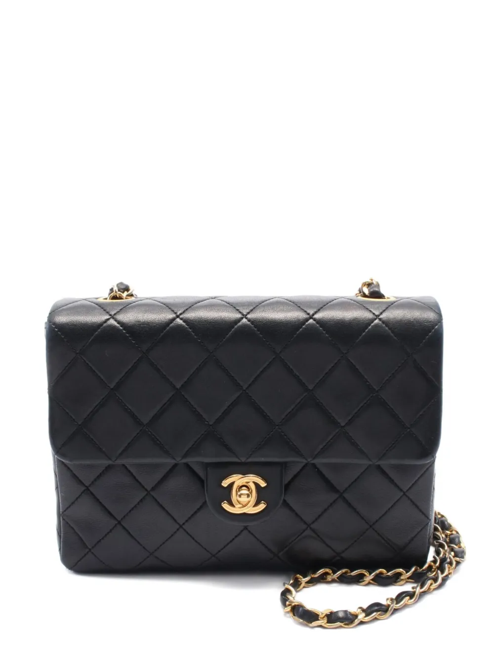 CHANEL Pre-Owned 1989-1991 マトラッセ 20 ショルダーバッグ ミニ - ブラック CHANEL Pre-Owned 1989-1991 マトラッセ 20 ショルダーバッグ ミニ - ブラック