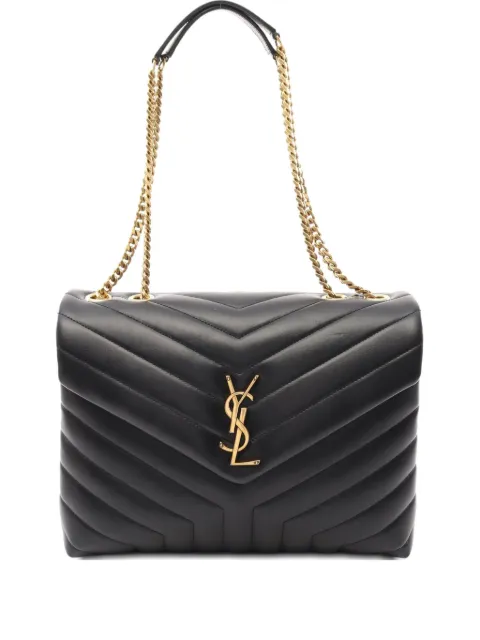 Saint Laurent Pre-Owned bolso Lulu acolchado con cadena 2020