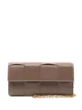 Bottega Veneta Pre-Owned 2020s Intrecciato chain wallet - Brown