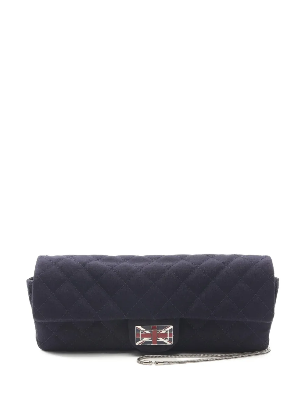 CHANEL Pre-Owned 2008-2009 マトラッセ ユニオンジャック ショルダーバッグ - ブラック CHANEL Pre-Owned 2008-2009 マトラッセ ユニオンジャック ショルダーバッグ - ブラック