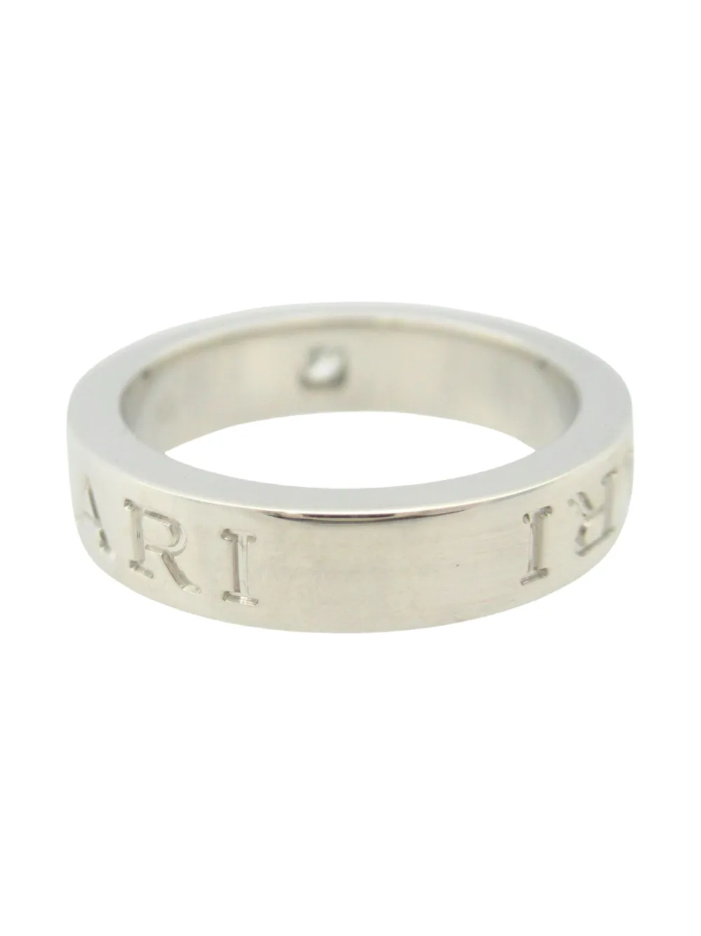 Pre-owned Bvlgari 10's 18kt White Gold B-zero1 Diamond Ring