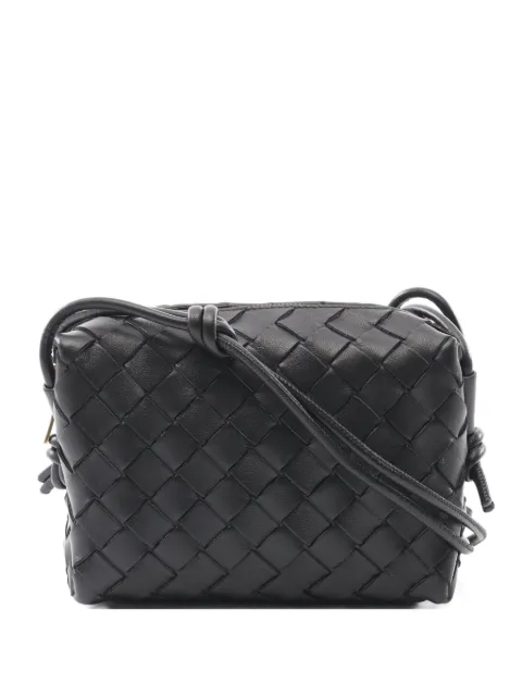 Bottega Veneta Pre-Owned شنطة كروس 'لوب إنترشياتو' صغيرة