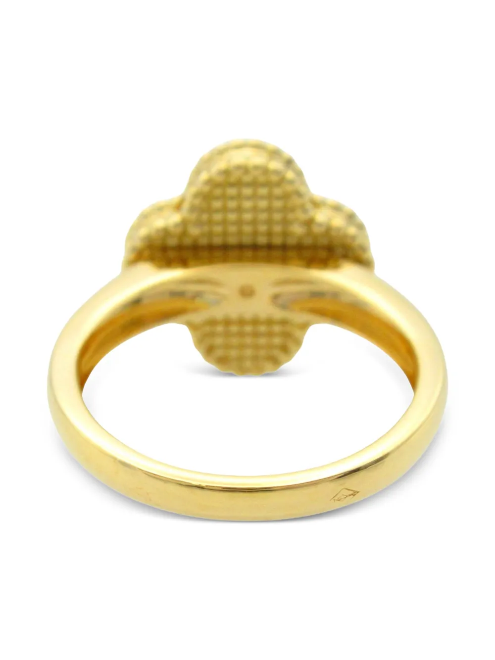 Van Cleef & Arpels 2010s 18kt yellow gold Vintage Alhambra diamond and mother-of-pearl ring | Image 2